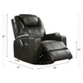thumbnail image 6 of ACME Waterlily Motion Rocker Recliner with Swivel in Black, 6 of 6