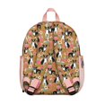 thumbnail image 3 of Boston Terrier and Flower Backpack Backpack for School,Cute School Bag,Schoolbag with Adjustable Shoulder Straps & Padded Back,13.8"x11.4"x6", 3 of 6