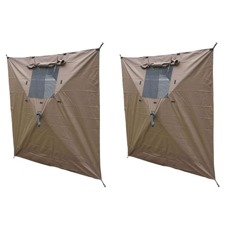 CLAM Rapide-Set Toile de Tente Vent & Panneau de Soleil, Accès