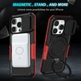 thumbnail image 5 of Allytechgroup Magnetic For iPhone 15 Case with Ring, [1x Screen Protector] [Slide Camera Cover] Military Grade Drop Protection Back Cover For iPhone 15, A, 5 of 10
