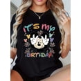 thumbnail image 1 of Disney Mickey Mouse Birthday Cake Holiday Celebration T-Shirt All Size S-5XL, 1 of 4