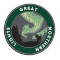thumbnail image 1 of Great Northern Lights 3.5 Inch Iron Or Sew On Embroidered Fabric Badge Patch Seek Adventure, National Park Iconic Series, 1 of 2