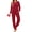 E-Red, variant on UVN Womens Velvet Pajamas Sets Winter 2 Piece Outfits Ladies Fleece Long Sleeve Sleepwear with Pockets