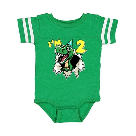 

Inktastic I m 2 Dinosaur Gift Baby Boy or Baby Girl Bodysuit