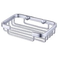 thumbnail image 1 of Aluminium Soap Dish Practical Soap Holder Cosmetics Storage Basket Soap Container Silver, 1 of 9