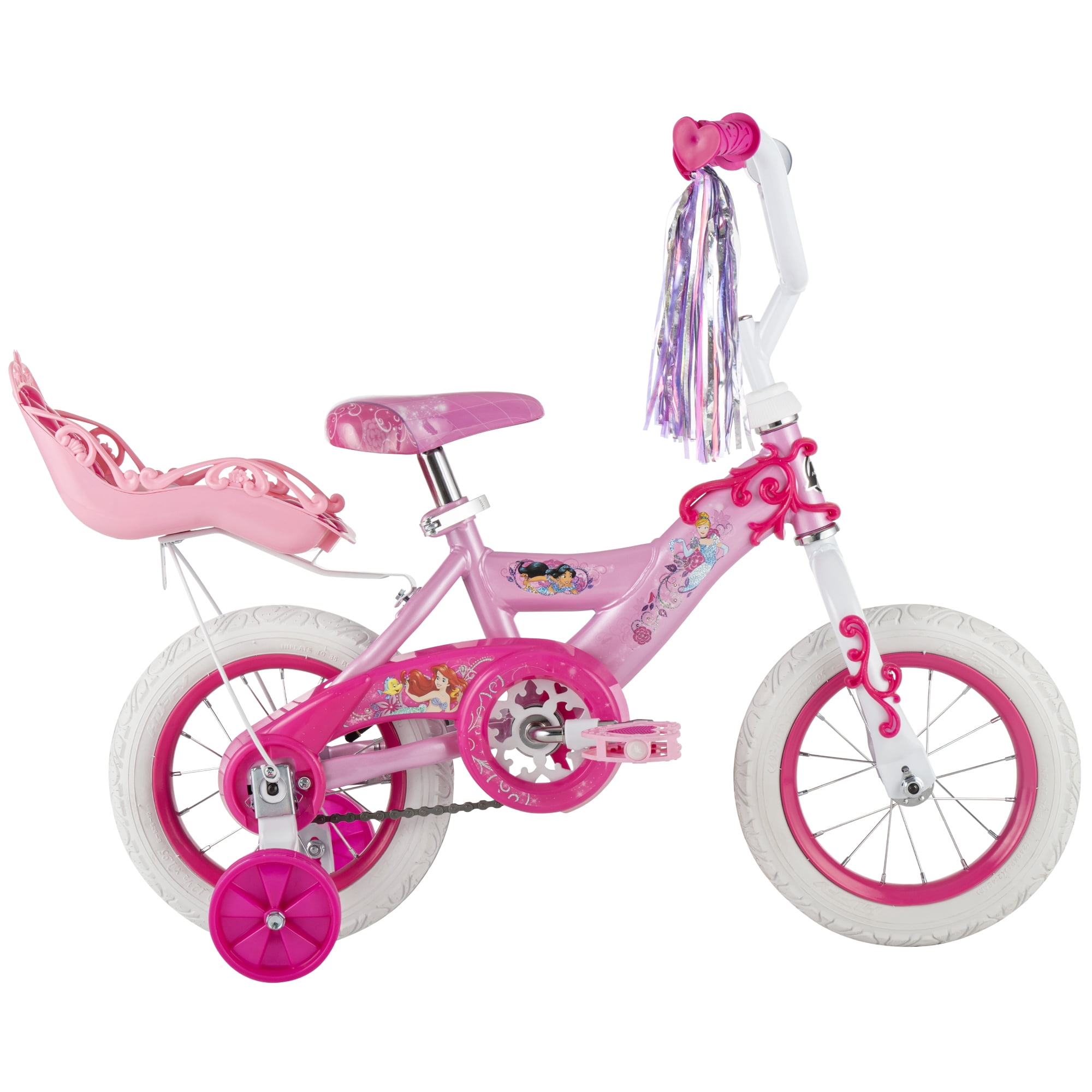 Huffy 12" Disney Princess Kids' Bike, Fits Riders 37" - 42", Pink, Youth, Girl's