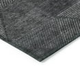 thumbnail image 5 of 5' X 8' Charcoal Gray And Silver Geometric Washable Indoor Outdoor Area Rug, 5 of 5