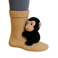 thumbnail image 2 of 3D Knit Animal Socks Novelty Animal Hug Sock, Cozy Winter Non-Slip Floor Socks, Festive Gift Idea(J), 2 of 4