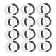 thumbnail image 5 of BESTYASH 20Pares Gomas Para De Guitarra Espaciadores Portátiles Para Afinador Accesorio Profesional, 5 of 8