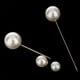 thumbnail image 3 of Charm Faux Pearl Doble Broche Pin Ramillete Pendiente Mujeres Hombres Accesorio Salvador Broche, 3 of 9