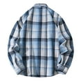 thumbnail image 3 of LIaqionyy Big and Tall for Mens Shirts Plaid Button down Long Sleeve Dress Shirt Work Casual Business Tops, 3 of 4