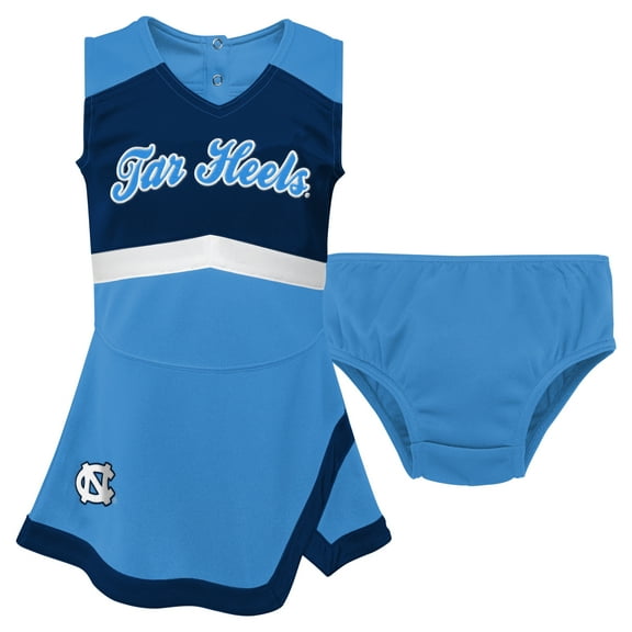 Girls Toddler Carolina Blue North Carolina Tar Heels Cheer Captain Dress & Bloomers Two-Piece Set
