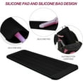 thumbnail image 2 of RUseeN 1 Pack Silicone Heat Resistant Mat Pouch for Hair Straightener, Curling Iron, Flat Iron and Hot Hair Tools, Black, 11 * 5 Inches, 2 of 7