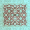 thumbnail image 1 of Ahgly Company Indoor Square Oriental Light Blue Modern Area Rugs, 3' Square, 1 of 4