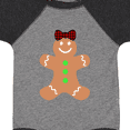 thumbnail image 4 of Inktastic Cute Gingerbread Girl with Red Plaid Bow Boys or Girls Baby Bodysuit, 4 of 5