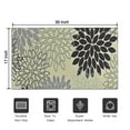 thumbnail image 5 of Gray Floral and Petal Pattern Door Rugs,Washable Non Slip Door Mats Indoor,Decorative Door Mats,Entry Mat Indoor for Entrance,Bedroom,Kitchen,Bathroom,17"x30", 5 of 6