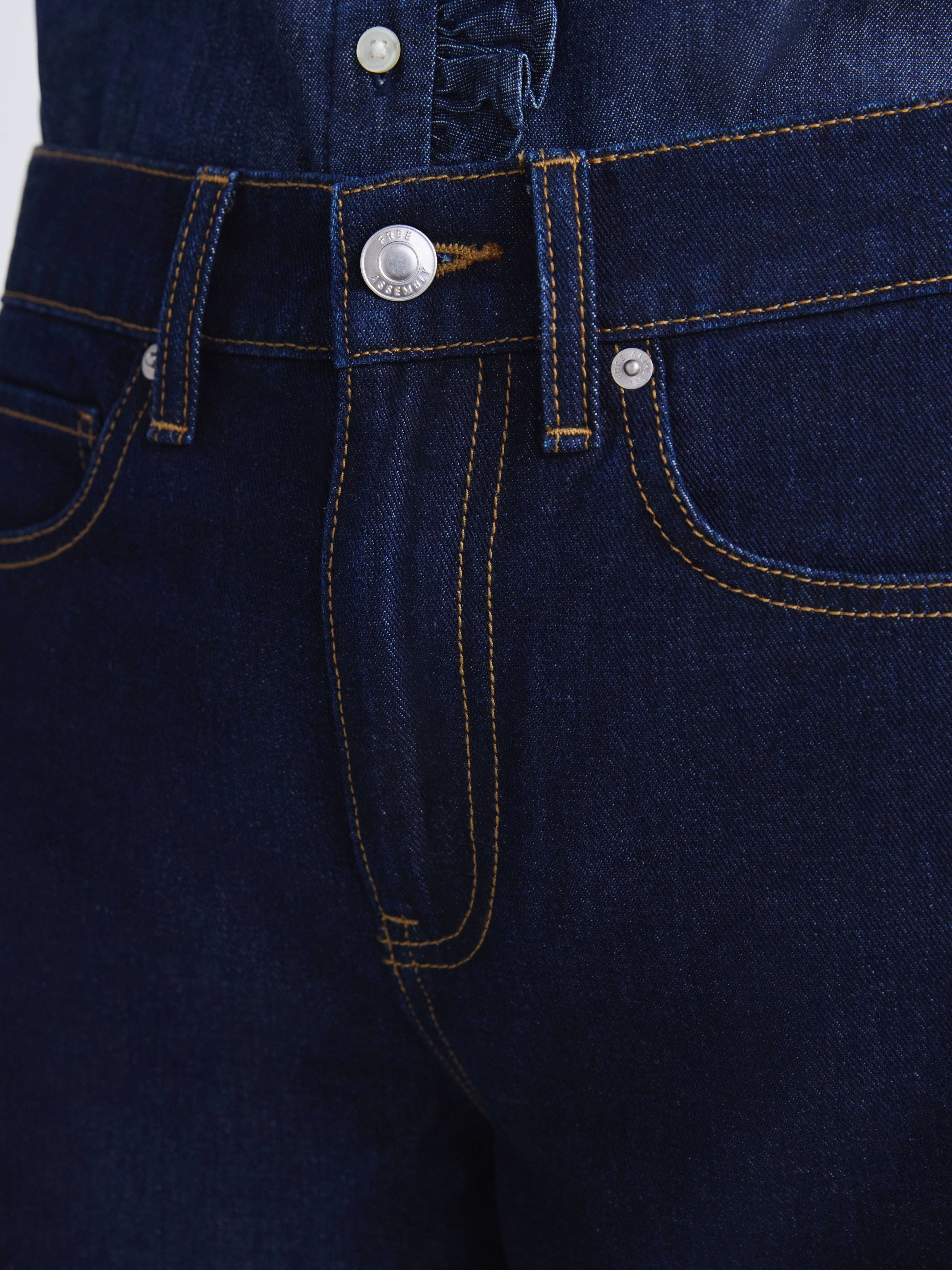 Free Assembly Women's and Women's Plus Barrel Ankle Jeans, 27" Inseam, Sizes 0-26
