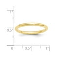thumbnail image 4 of 10k Yellow Gold 2mm Standard Weight Comfort Fit Wedding Band Size 10, 4 of 5