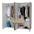 thumbnail image 2 of Ropero Armario Bonn Rovere 180x180x50 Closet MDP Maderkit Practimac M01328CL-BLRO, 2 of 10