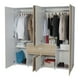 thumbnail image 2 of Ropero Armario Bonn Rovere 180x180x50 Closet MDP Maderkit Practimac M01328CL-BLRO, 2 of 10