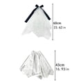 thumbnail image 3 of 2 Piece Porch Goose Outfits Halloween Porch Goose Outfit White Wedding Bridal Goose Dress and Veil Set for Fall Lawn Porch Decor Party Photo Props, 3 of 6