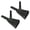 Black, variant on Rupoun Red 9 Inch Handheld Cowbell 2 Pack with Ergonomic Grip Handle, Iron Noise Maker for Football Games, Sporting Events, Weddings, and Music Classes (23 cm / 9 inches)