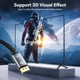 thumbnail image 4 of 8K 4K DisplayPort Cable 1.4, 6FT DP Cord (8K@60Hz, 4K@144Hz, 2K@240Hz/165Hz), 32.4Gbps High Speed Display Port Cable for Gaming Monitor, HDR/FreeSync/G-Sync, 4 of 11