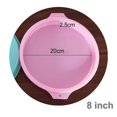 thumbnail image 3 of 4 Piece Set 8 Inch Cake Pan Round Silicone Cake Pan Baking Cake Pan, 3 of 3