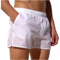 thumbnail image 1 of Kakii Mens Swim Trunks Elastic Waist Summer Beach Shorts Low Waist Bathing Suit Swimwear with Pockets, 1 of 7