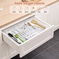 thumbnail image 5 of Mimifly Clear Expandable Adjustable 8-Compartment Kitchen Utensil Organizers, 5 of 6
