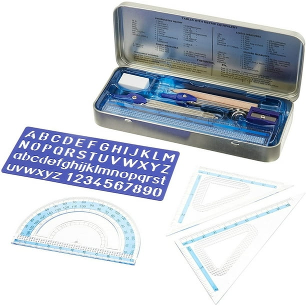 Juego Matematicas Staedtler Escuadras Regla Compas Geometria STAEDTLER Juego Matematicas Staedtler Escuadras Regla Compas Geometria