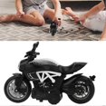 thumbnail image 4 of Electric Alloy Motorcycle Model Toy with Light Music for Children Kids Gift (White Black), 4 of 4