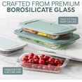 thumbnail image 3 of 8-Piece Deep Glass Baking Dish Set with Plastic Lids - Freezer-to-Oven, Microwave & Dishwasher Safe, 3 of 5