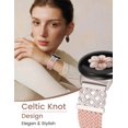 thumbnail image 5 of Wearlizer Braided Magnetic Band Compatible with Google Pixel Watch 4/3 41mm, Stretchy Nylon Watch Band for Women Men, Celtic Knot Jewelry Style Strap for Pixel Watch 2/1, 5 of 7