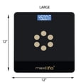 thumbnail image 6 of Max Life - Bathroom Scale, Highly Accurate Digital Body Weight Scale, Step-On Technology, LED Display, Sturdy 6mm Tempered Glass, 400lb/180kg - Navy, 6 of 10