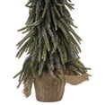 thumbnail image 4 of Northlight 1.7 FT Downswpt Glittered Pine Tree in Burlap Base - Unlit, 4 of 4