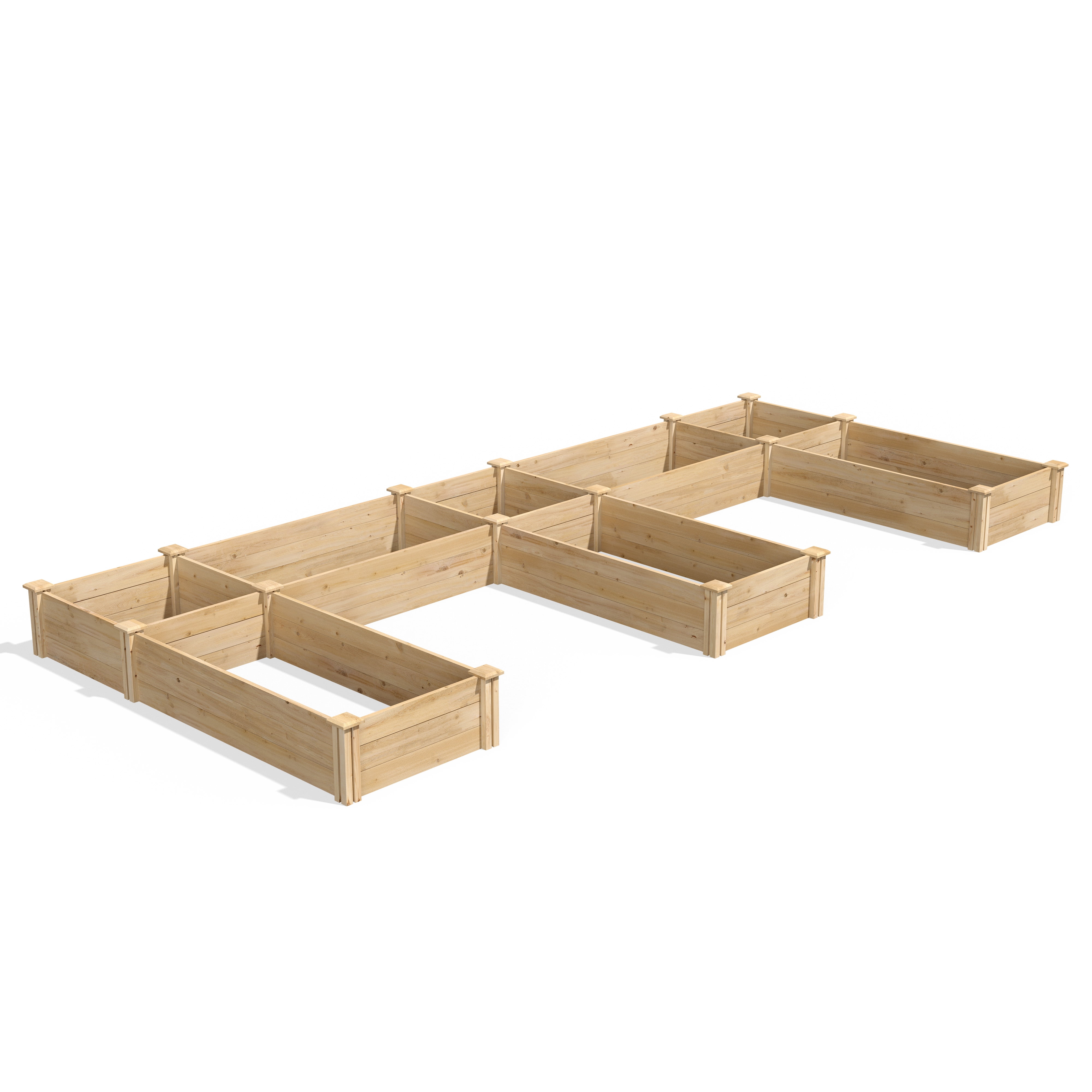 Greenes Fence 6' x 14' x 10.5" (3/4" Thick) E-Shaped Premium Cedar Raised Garden Bed