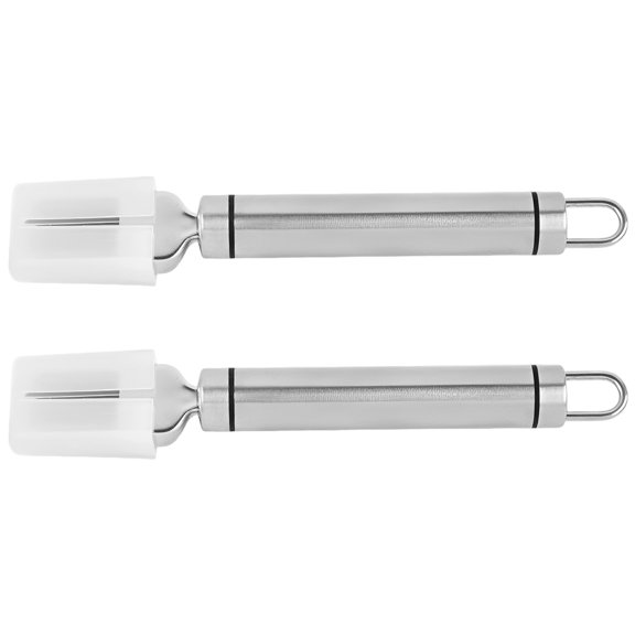 2 Pcs Green Onion Cutter, Stainless Steel Slicing Tool with 7 in / 17.7 cm Length, Multi-Blade Vegetable Cutter and Kitchen Gadget for Shredding Scallions, Onions, Garlic, and Slicing Vegetables