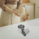 thumbnail image 4 of GOOHOCHY Tazas medidoras reutilizables de acero inoxidable, taza medidora de arroz con cuchara, 2 uds., 4 of 8