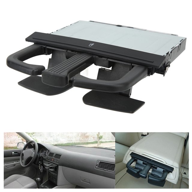 Portavasos Delantero Negro para Coche, Portavasos Deslizante Rabbit B6 S5 Para Caja de Almacenamiento de Portavasos
