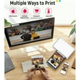 thumbnail image 4 of DYJP M100 4x6'' Photo Printer, Phone Printer 100 Sheets & 3 Cartridges, Full-Color Photo, Portable Instant Photo Printer for iPhone Android, Thermal Dye Sublimation, Wi-Fi Picture Printer 100 Papers, 4 of 9