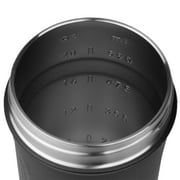 BlenderBottle Strada 24 oz Black Shaker Cup with Flip-Top and Wide Mouth Lid