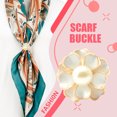 thumbnail image 3 of Jumpingount Bufanda anillo chal Clip bufandas broche aleación Vintage moderno exquisito Camelia flor regalos para mujeres con perla de imitación pañuelo Accesorios de disfraces Jumpingount AP004609-00, 3 of 6