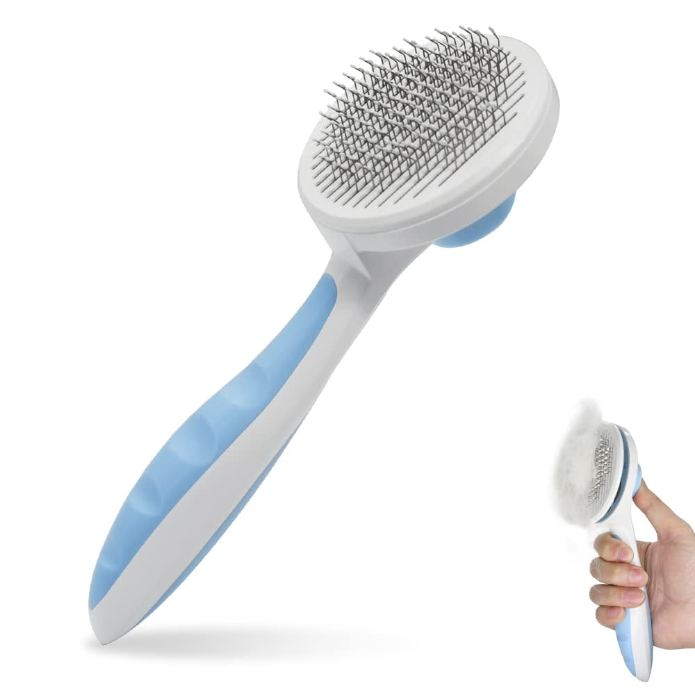 Cat Shedding Brush Massaging Shell Comb Set, Cat Brush for Shedding and