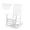 White, variant on XgoodX Outdoor Rocking Chair, Solid Wood High Back Rocker, All Weather Lounge Chair for Porch Patio Fire Pit Garden Backyard Deck Indoor, Wave Shape, White