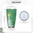 thumbnail image 4 of KLL Christmas Green Print 40oz Stainless Steel Insulated Car Cup with Spillproof Lid - Keep Your Drink Hot or Cold on the Go-Straw Three-piece Set, 4 of 8