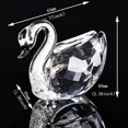 thumbnail image 3 of Pink Cute Swan Crystal Figurines Glass Ornament Collection D, 3 of 3