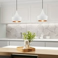 thumbnail image 3 of Livex Lighting Waldorf 1-Light Metal Single Pendant in White, 3 of 10