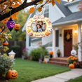 thumbnail image 5 of Cute Hanging Photo Frame Ornaments, Ghost Pumpkin Bow Decor Wooden Picture Keepsake, Personalized Photo Holder, Holiday Hanging Decor for Front Door, Home Wall & Party Memory Display 1Pcs, 5 of 5
