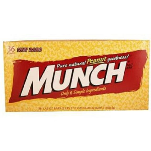 Munch, Peanut Bar, Count 36 (1.42 oz) - Chocolate Candy / Grab Varieties & Flavors
